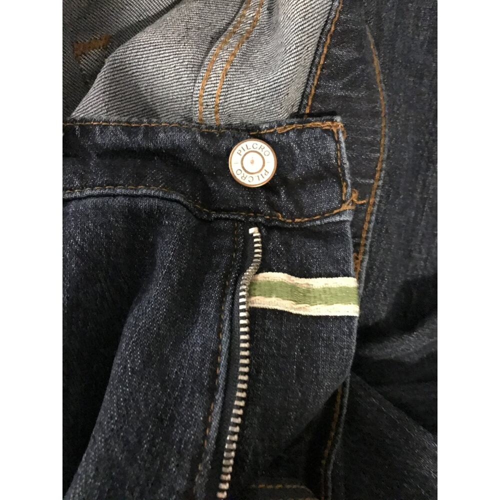 Pilcro Anthropologie High Rise Baggy Wide Leg Jeans 29 Dark Wash Denim - Picture 4 of 12